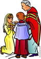 Padre dando a Comunh�o